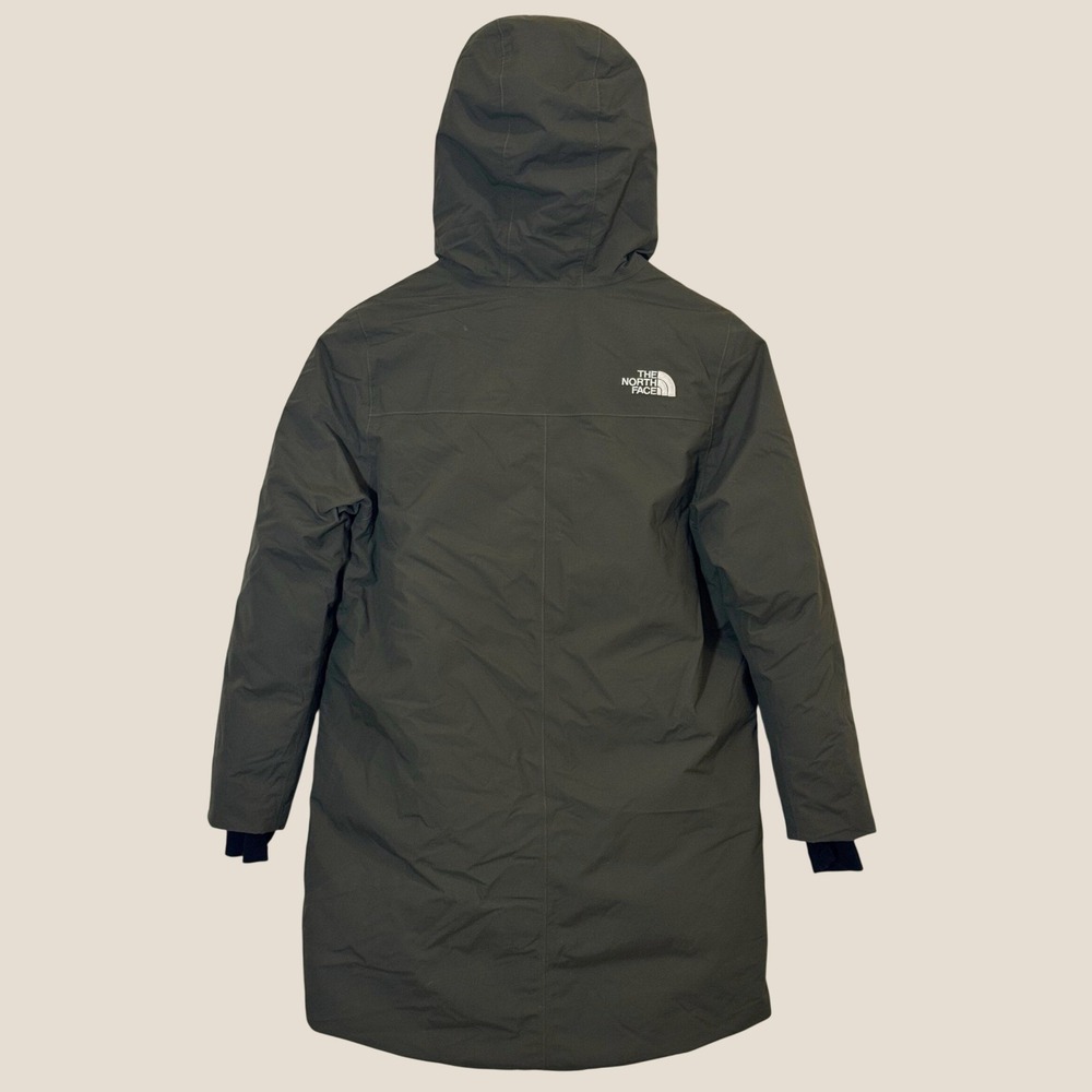 The North Face Girls Arctic Swirl Parka 550 Down DryVent Green L 14/16 - Picture 3 of 14